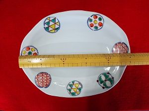 楕円のお皿　約２５センチ＝八寸楕円皿